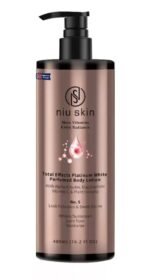 Niu Skin Body lotion with Alpha Arbutin, Niacinamide & Vitamin C - Pink Rose 480ml - Image 2