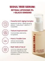 SEOUL 1988 Serum Retinal Liposome 2% + Black Ginseng 30ml - Image 5