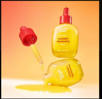 EQQUALBERRY Vitamin C illuminating Serum Fade Dark Spots, Hydrate & Glow | 40% Acerola, Niacinamide & Hyaluronic Acid | Anti-Aging & Skin Repair 30ml