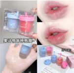 Juicy Straw Cup Lip Gloss - Strawberry & Blueberry- (4.8gx2). - Image 3