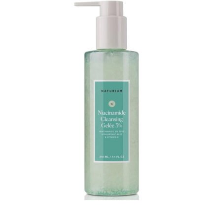 Naturium Niacinamide Cleansing Gel?e 3% Plus Hyaluronic Acid & Vitamin C, Gentle & Smoothing Face Wash, 7.1 oz /210ml