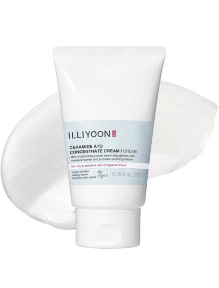 ILLIYOON Ceramide Ato Concentrate Cream Moisturiser for Dry&Sensitive Skin, 100hr Hydration, Restoring Skin Barrier