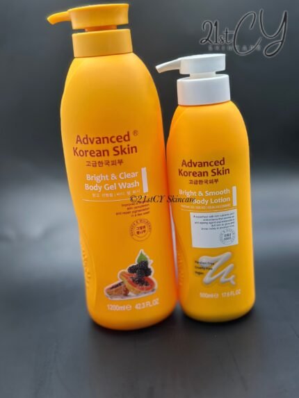Advanced Korean Body Lotion & Gel Wash 1200ml & 500ml (A pack of 2)