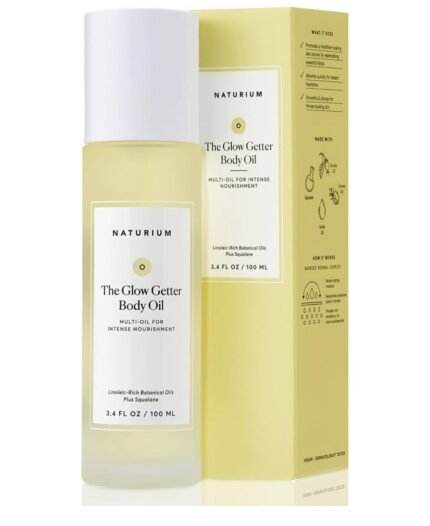 Naturium The Glow Getter Body Oil, Multi-Oil for Intense Nourishment, Hydrating & Moisturizing Formula, Vegan & Cruelty-Free, 3.4 oz/ 100ml