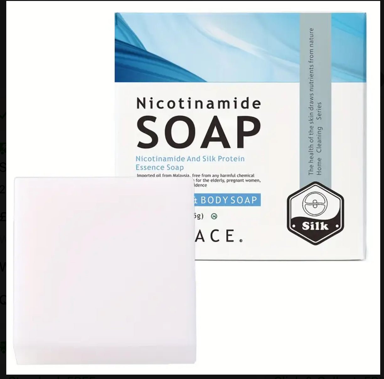 7702C8AB-6953-4207-BA62-9B03A84661FF.jpg Nicotiamide Niacinamide Goat Milk Soap 80g - Image 1