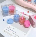 Juicy Straw Cup Lip Gloss - Strawberry & Blueberry- (4.8gx2). - Image 4