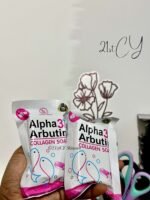 Alpha Arbutin Collagen Soap for brighter face -80g - Image 4