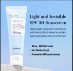 COSRX Ultra-Light Invisible Sunscreen - SPF 50 PA++++, Hydrating Sun Cream With Witch Hazel, Extra High UV Protection, 50mL - Image 2