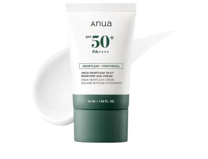 ANUA Heartleaf Silky Moisture Sun Cream SPF 50 PA++++Sunscreen 50ml