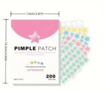 200 Count Hydrocolloid Acne Patches, -Adult Invisible Blemish Cover Stickers, Alcohol-Free, Cleansing Effect, Suitable for All Skin Types, Unscented - Image 4