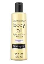Neutrogena Body Oil Light Sesame Formula, Dry Skin Moisturizer & Hydrating Body Massage Oil, 8.5 fl oz / 250ml - Image 7