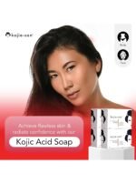 Kojie San Skin Brightening Soap - Original Kojic Acid, Dark Spot Remover Bar Soap with Coconut & Tea Tree Oil - Image 4