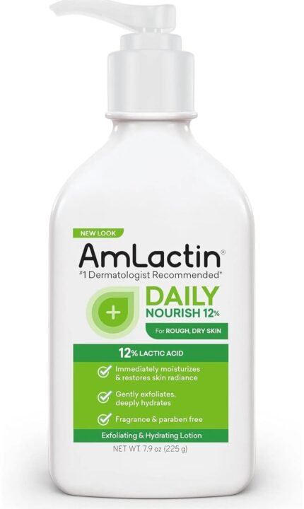 AmLactin Daily Nourish Body Lotion with 12% Lactic Acid . 225g | 400g | 567g | Scent free