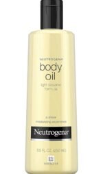 Neutrogena Body Oil Light Sesame Formula, Dry Skin Moisturizer & Hydrating Body Massage Oil, 8.5 fl oz / 250ml