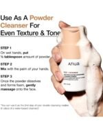 ANUA RICE ENZYME BRIGHTENING CLEANSING POWDER, Rice Mask, Ceramide, 40g/1.41fl.oz. - Image 3