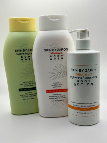 Skin by Zaron - Vitamin C Body Lotion |  Body Wash | 500ml |  650ml