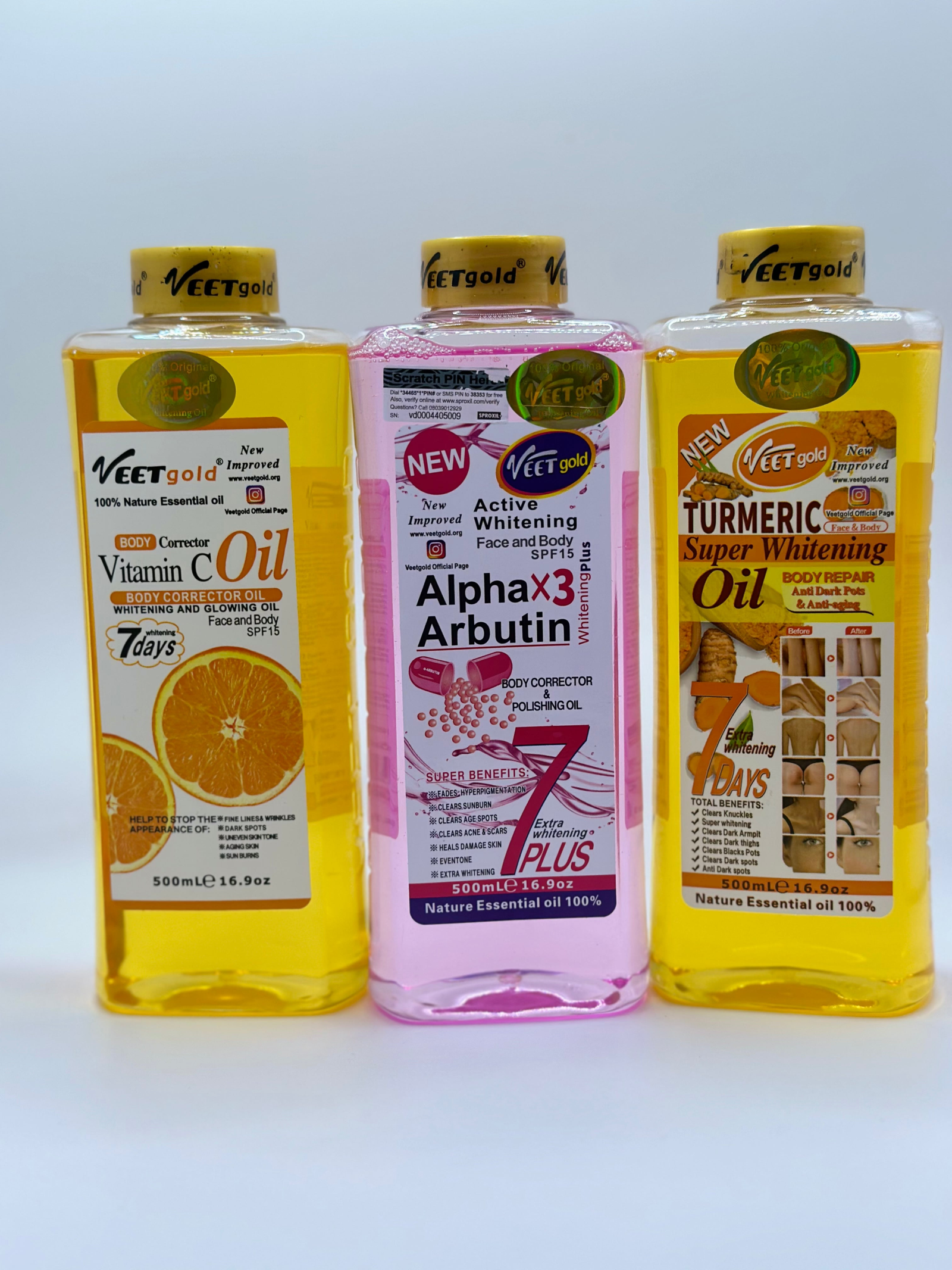 IMG_4459-1-scaled-1.png VEET Gold Super Whitening Body Corrector Oil -500ml - Image 1