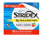 STRIDEX Acne Control Touch Pads | 55 PADS | XL Textured Dual 90 Pads . - Image 4